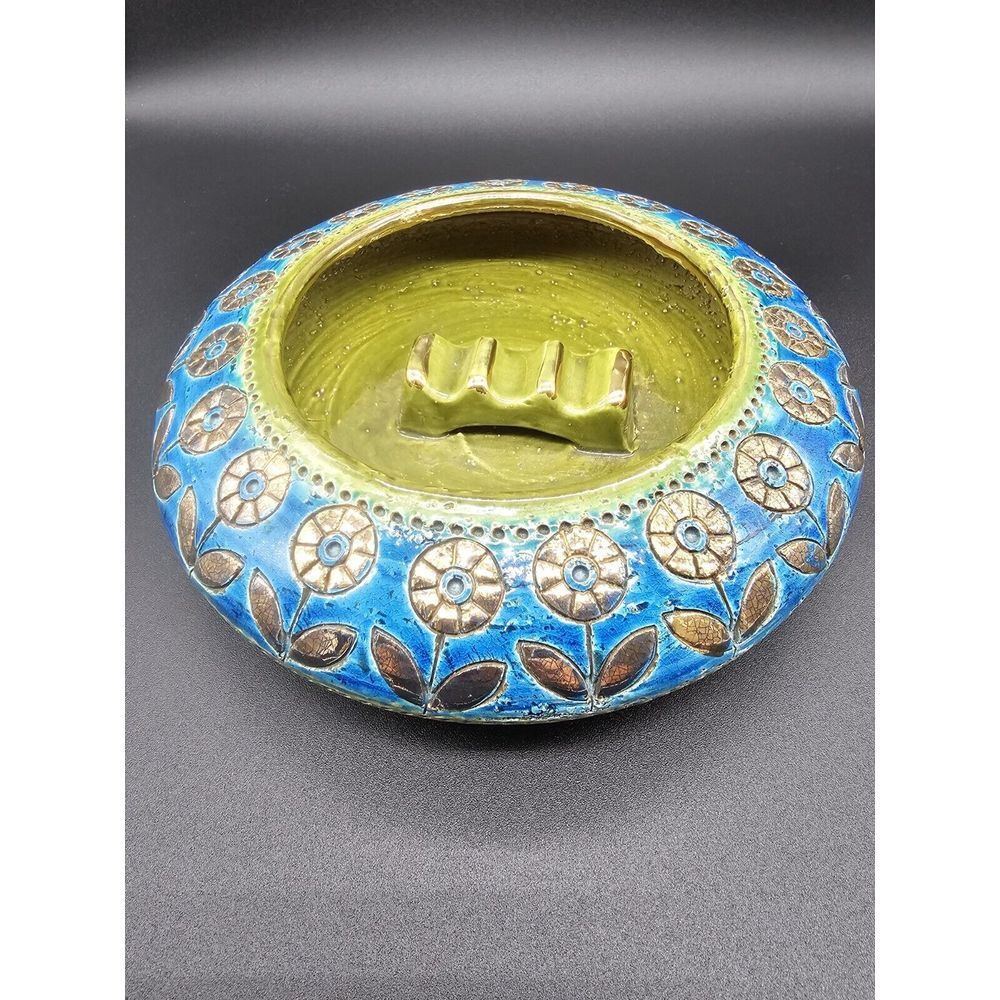 1960s‎ Aldo Londi Bitossi Rosenthal Netter Ashtray Floral Italy - Picture 5 of 9